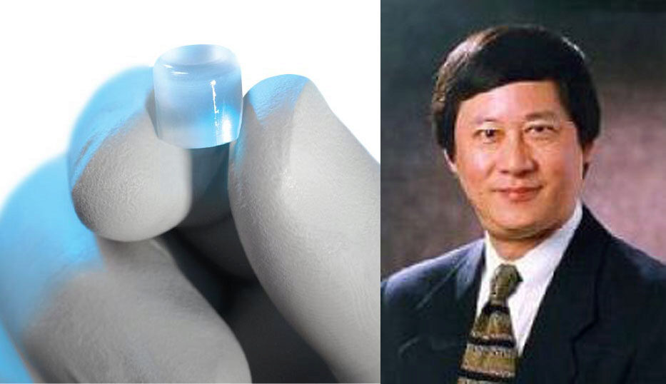 Woodruff School Professor David Ku and synthetic cartilage