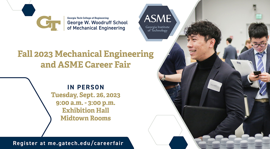 Fall 2023 Mechanical Engineering and ASME Career Fair
