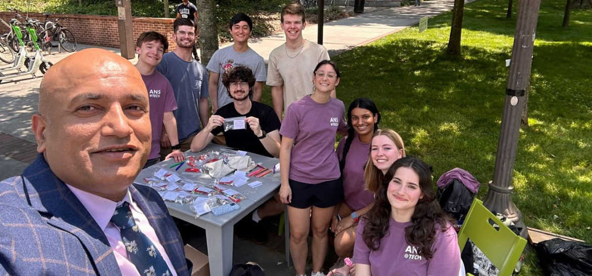 Colin Gold with ANS members