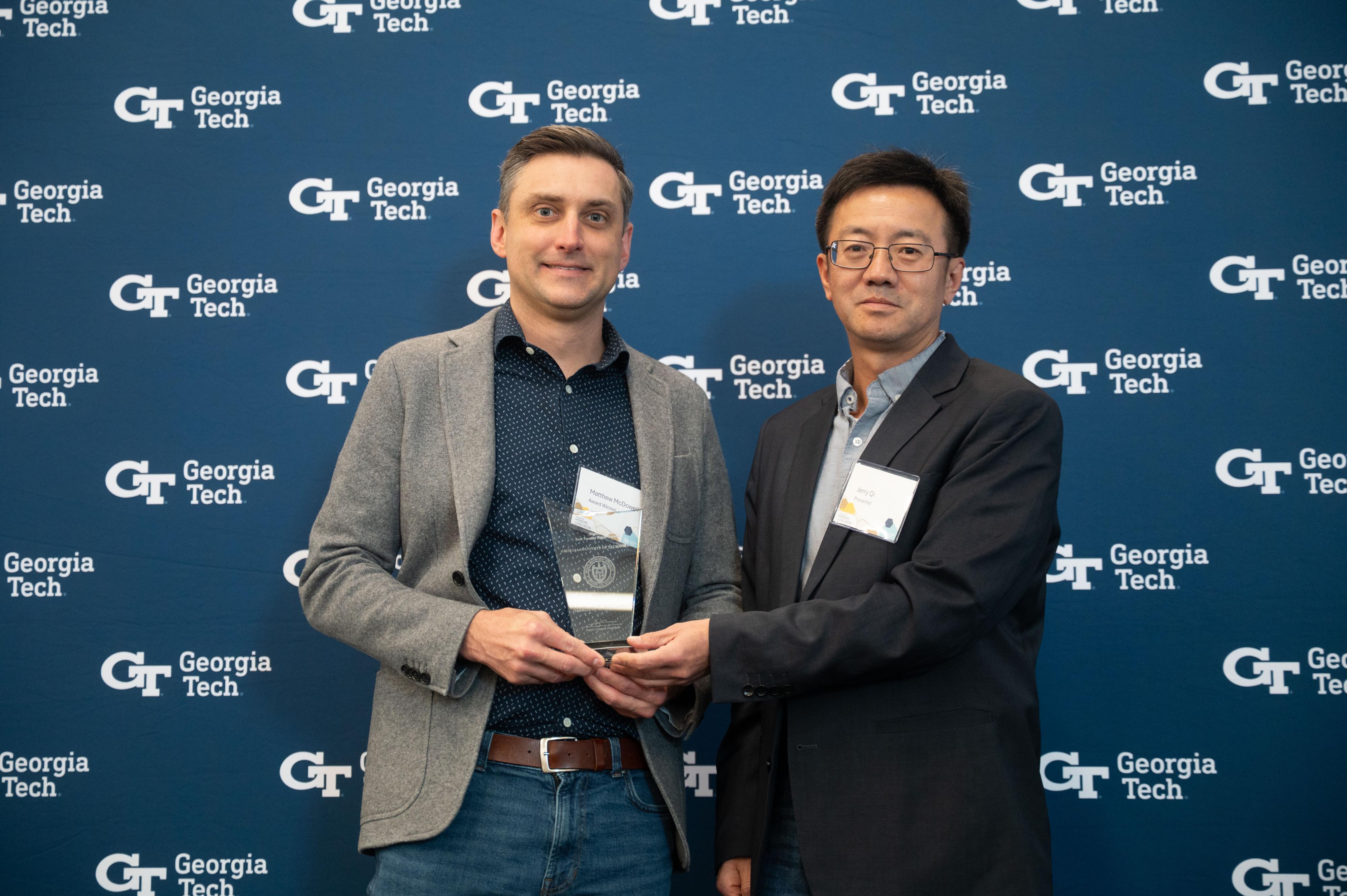 Best Faculty Paper Award – Matt McDowell, Associate Chair for Research, Carter N. Paden Jr. Distinguished Chair and Professor 
