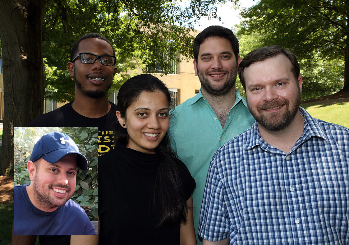 ME grad students Yates, Pavlidis, Athavale, Brown and Chapman ME grad students Yates, Pavlidis, Athavale, Brown and Chapman
