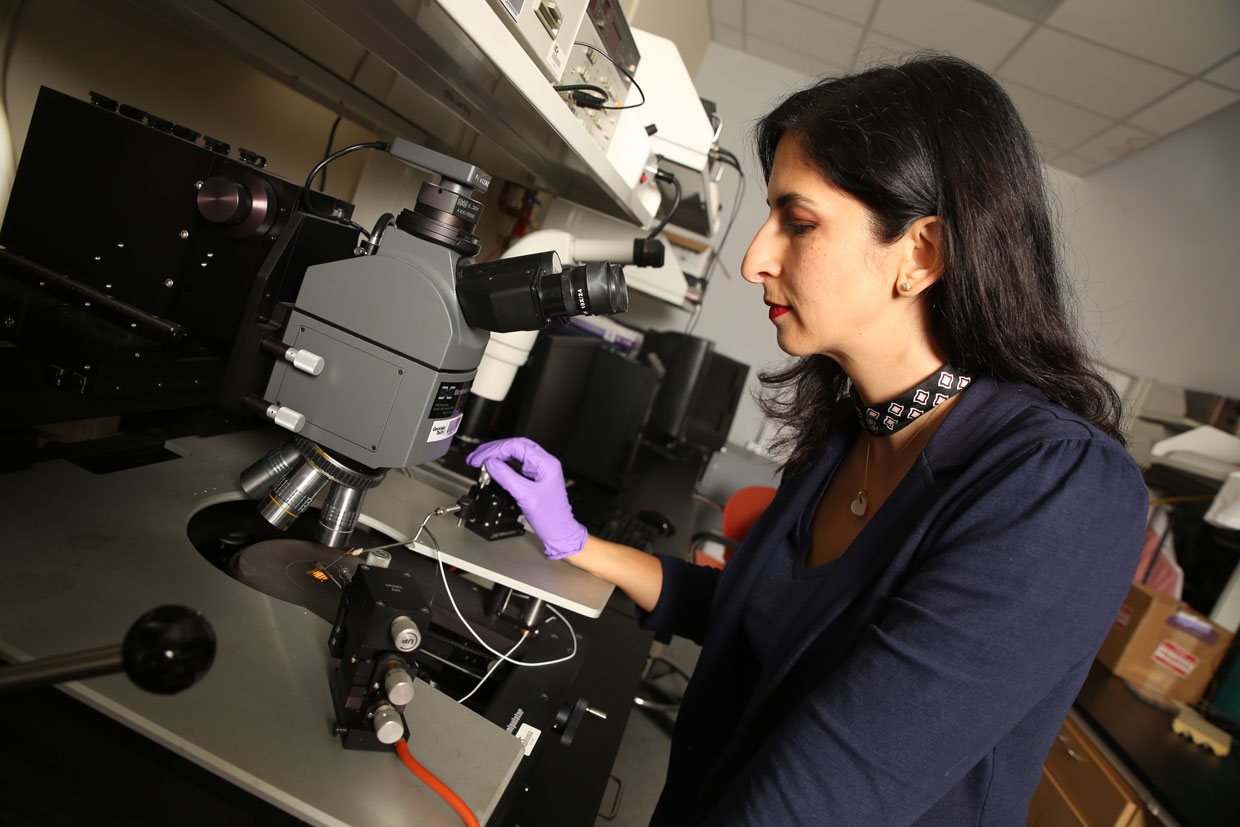 Senior Member Nazanin Bassiri-Gharb is the director of the Smart Materials’ Advanced Research and Technology (SMART) Lab at Georgia Tech. 