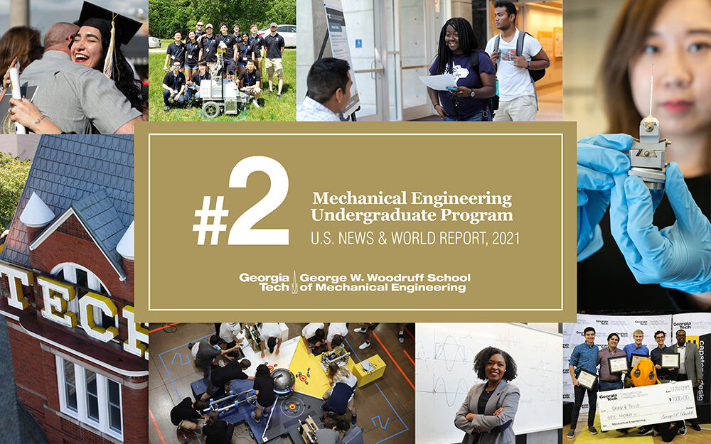 Woodruff School Ranked 2 In Nation The George W Woodruff School Of Mechanical Engineering