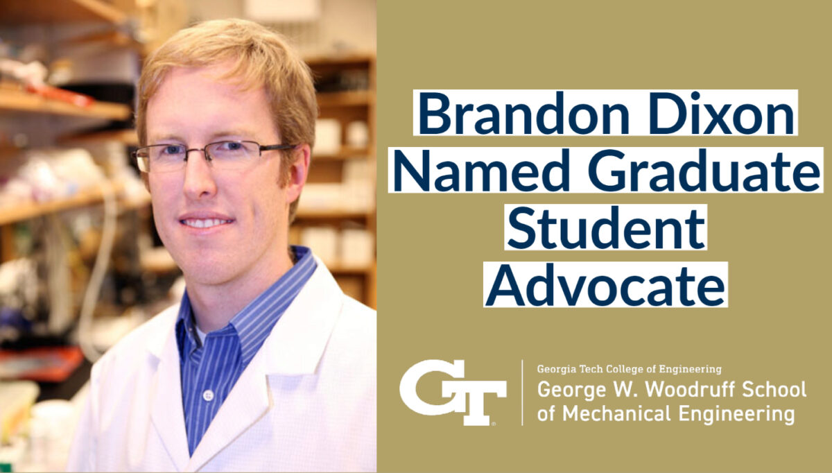 Brandon Dixon Named Graduate Student Advocate