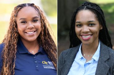 Jamya Amosun and Kierra Payne