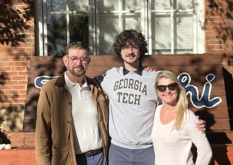 Colin Gold with parents