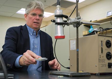 Steve Biegalski conducting research 